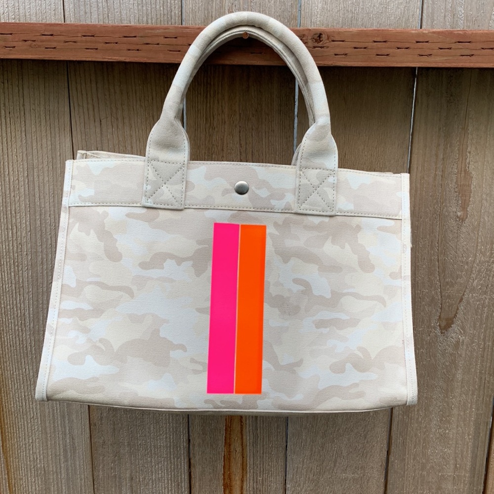 Koala Camouflage Satchel Handbag east west cream